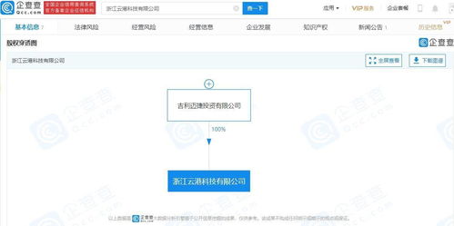 吉利科技新公司落地浙江，信息系統集成服務成戰略新支點